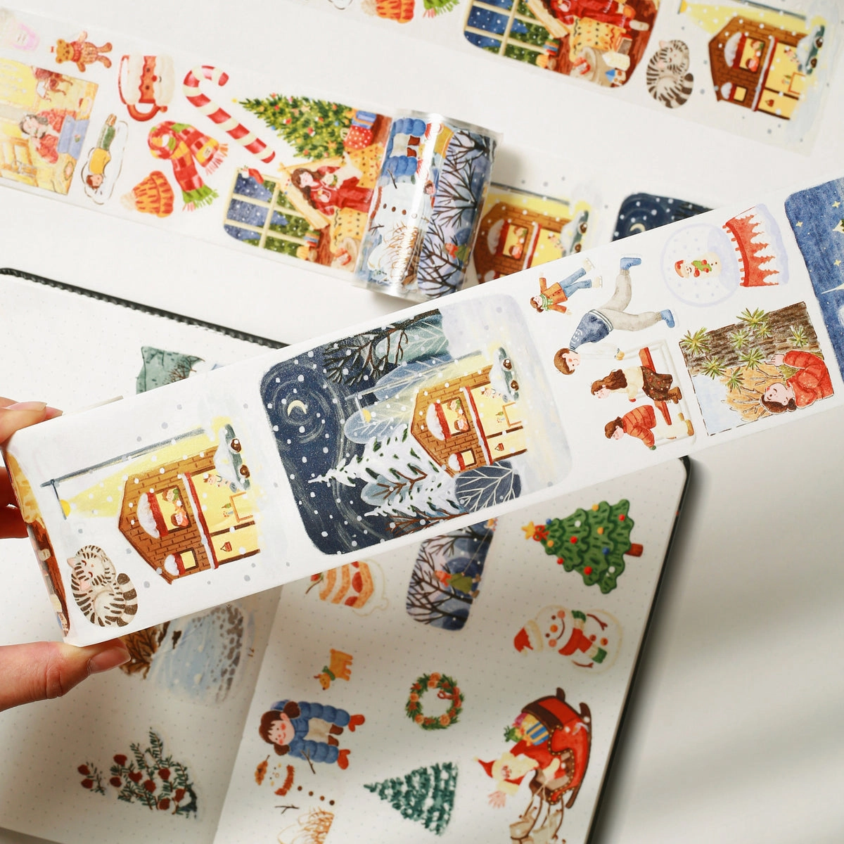 gift special Pre-Cut Reindeer'S Journey Wide Washi / Pet Tape