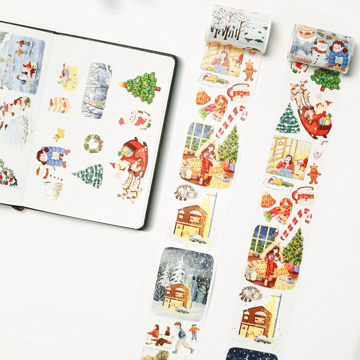Pre-Cut Reindeer'S Journey Wide Washi / Pet Tape soft ergonomic