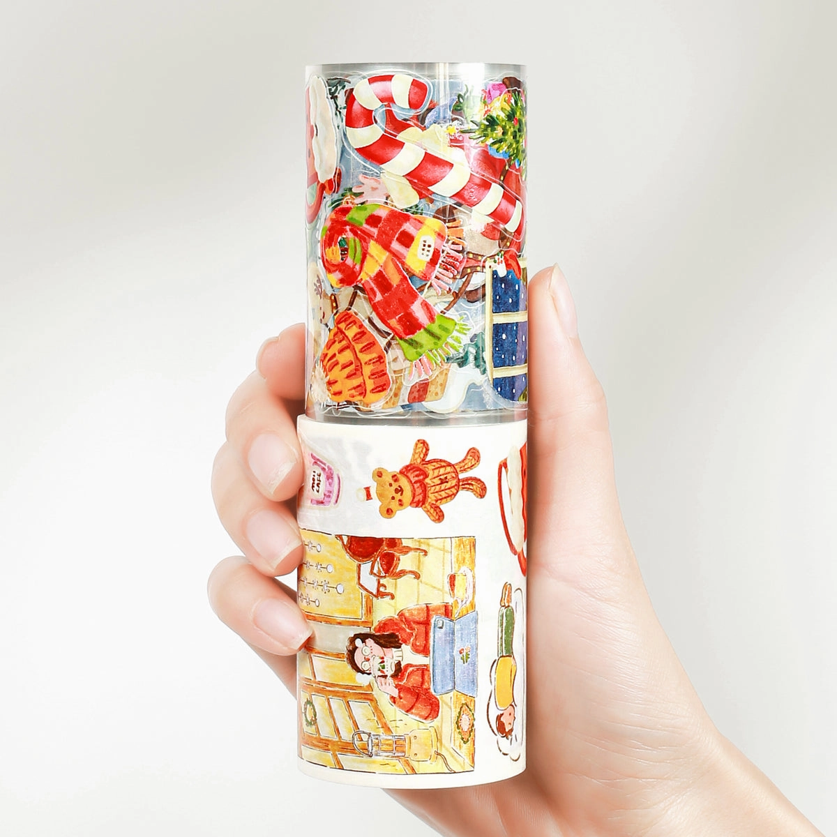 rubber limited Pre-Cut Reindeer'S Journey Wide Washi / Pet Tape