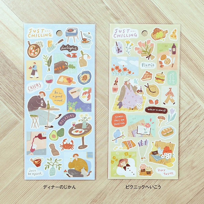 original Time For Dinner Sticker Just Chilling