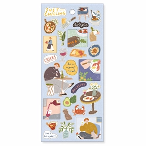 reliable boxed Time For Dinner Sticker Just Chilling