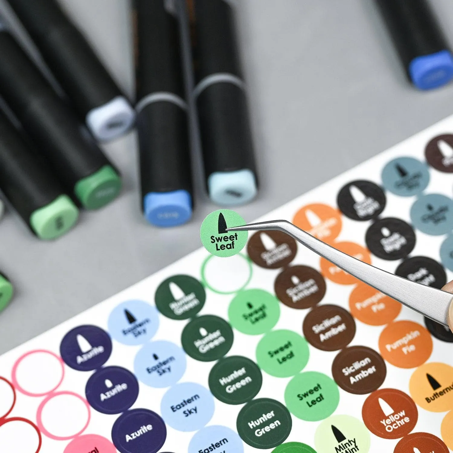 metallic Island & Space Garden Marker Topper Label Set