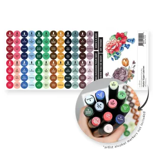 valuable Island & Space Garden Marker Topper Label Set