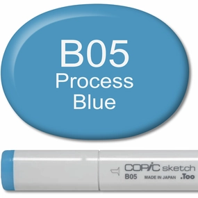 Copic Sketch Marker - B05 Process Blue shiny classic
