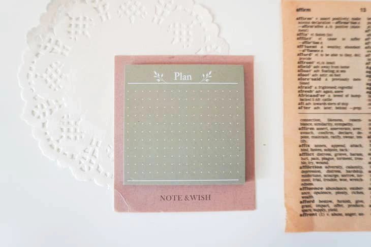 Leafy Plans Memo Pad vivid compact