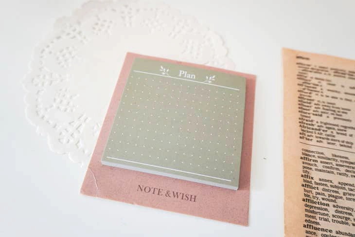 slim Leafy Plans Memo Pad