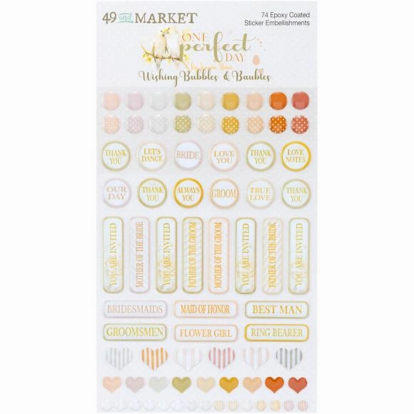 flexible One Perfect Day Epoxy Stickers