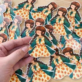 Paperaicashop Oh Cozy Days Maica Vinyl Sticker tall