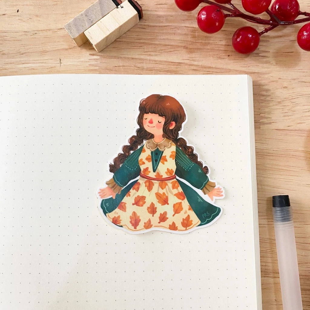 stackable Paperaicashop Oh Cozy Days Maica Vinyl Sticker