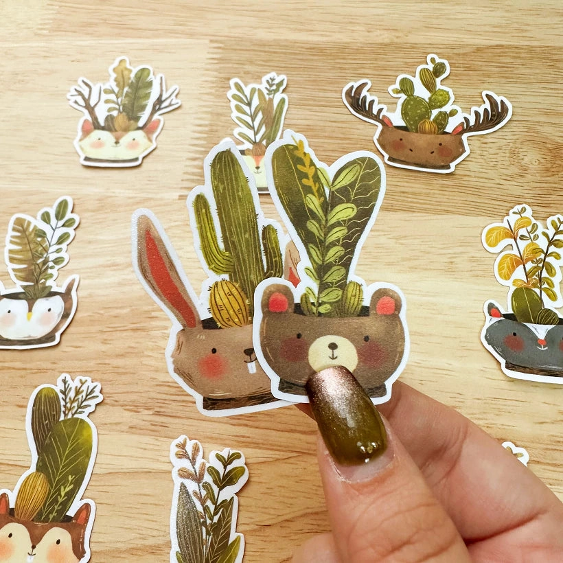 Paperaicashop Woodland Plants Sticker Pack retractable