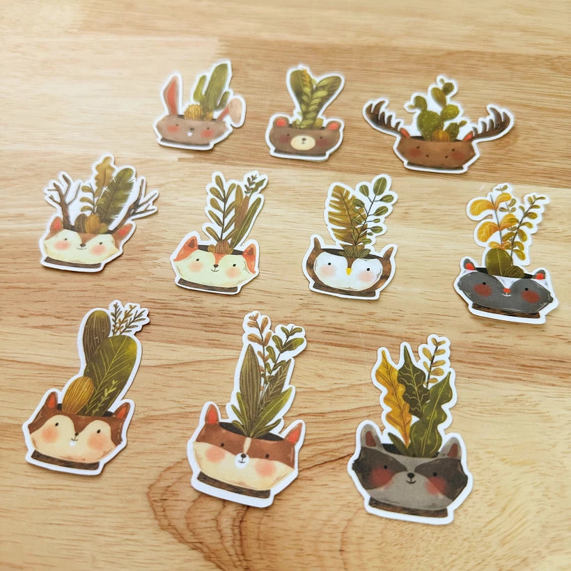 Paperaicashop Woodland Plants Sticker Pack original