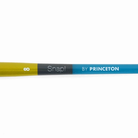 Snap! Paintbrush  Flat, White Synthetic daily flexible