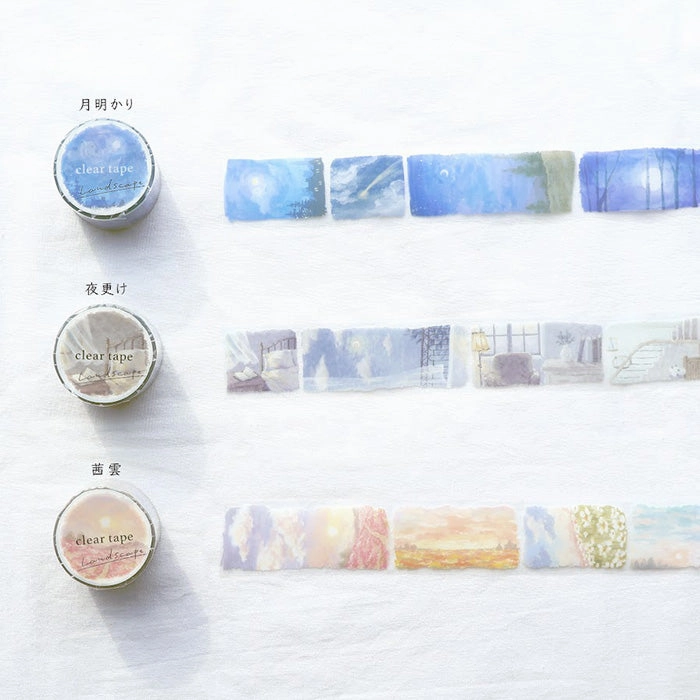 retro bright Late Night Landscape Pet Tape