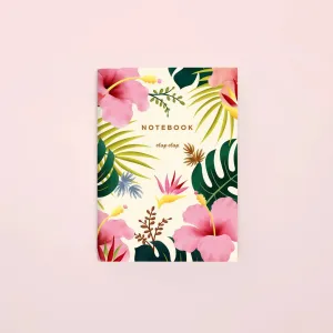 wholesale Clap Clap Hawaiian Pocket Notebook In Cream - Blank