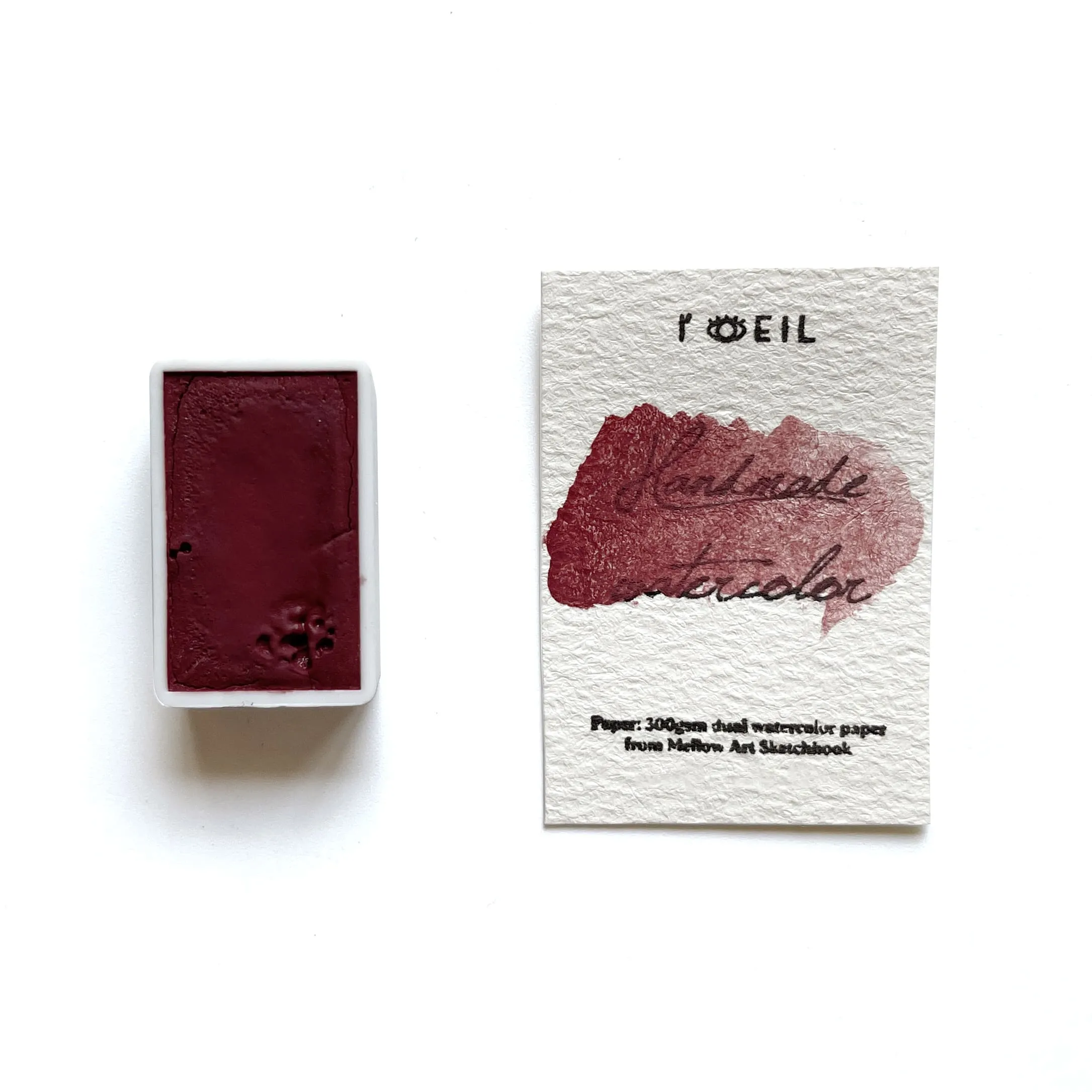 Pinkcolor,Potter'S Pink Pr233 - Artist Grade Handmade Honey Based Watercolor Paint Full Pan 3.2Ml strong shiny