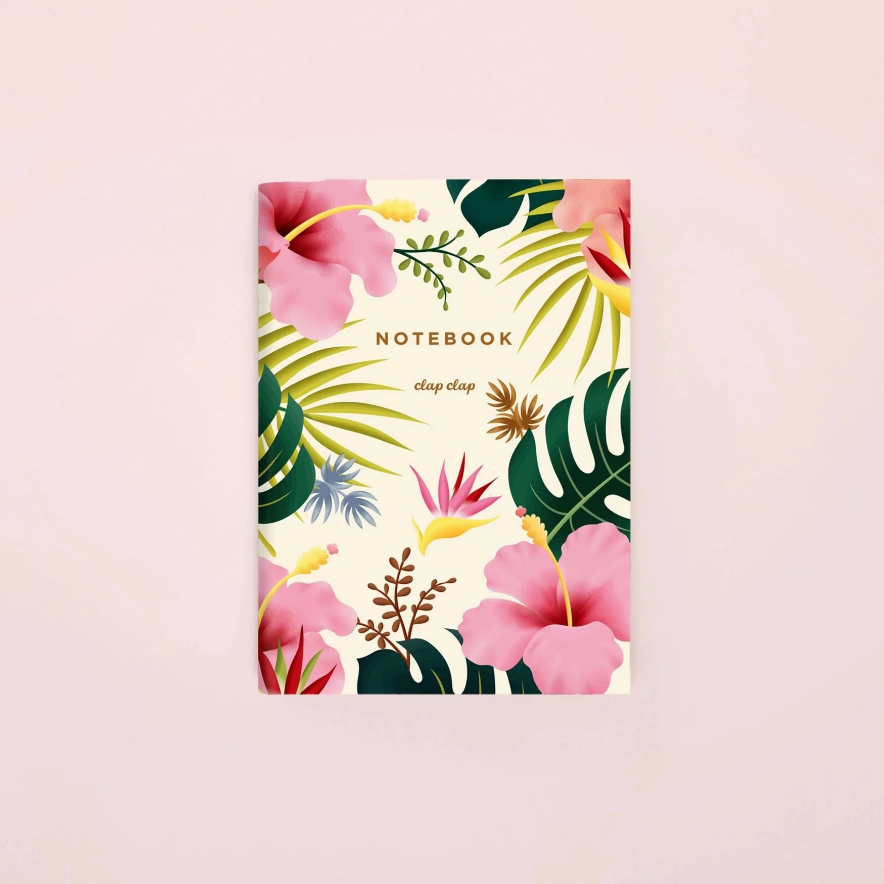 wholesale Clap Clap Hawaiian Pocket Notebook In Cream - Blank