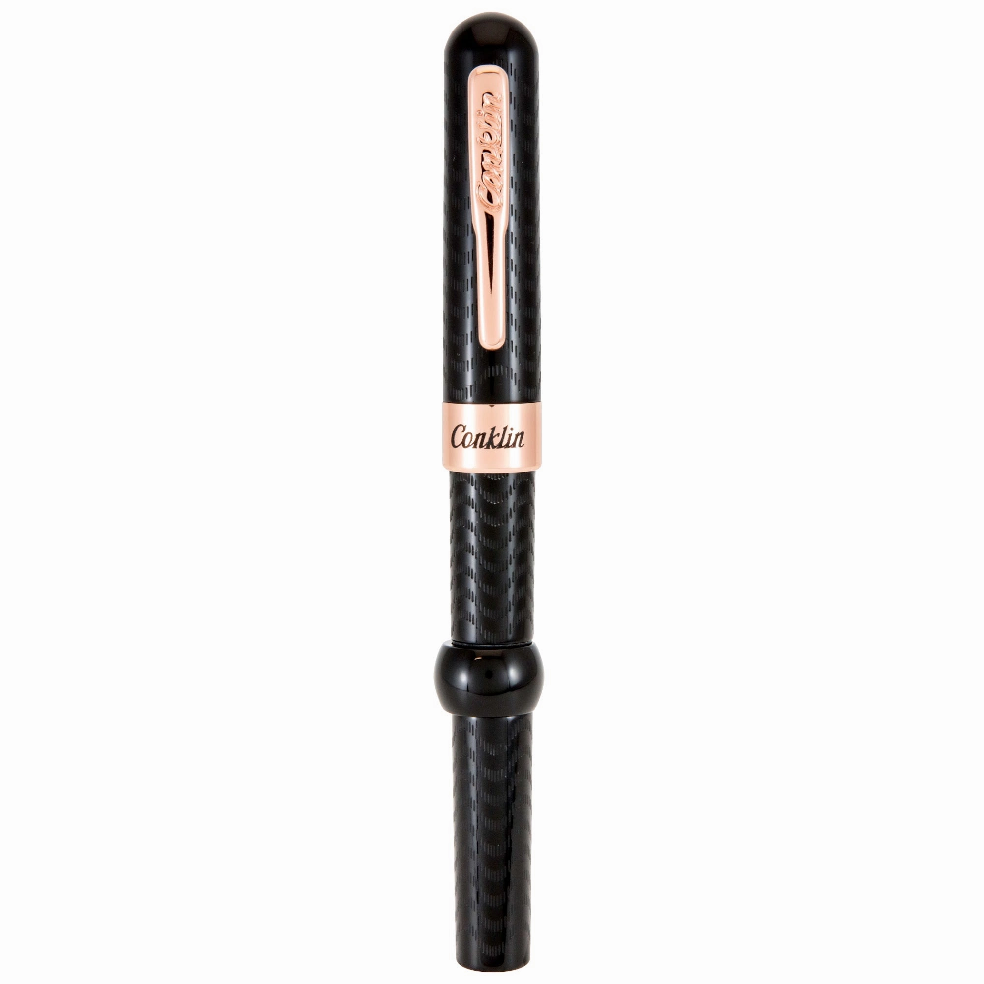 alloy kit Conklin Mark Twain Crescent Filler Black Chase Rose Gold Fountain Pen
