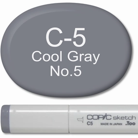 wide Copic Sketch Marker - C5 Cool Gray 5