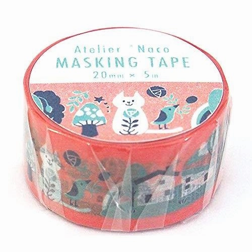 cotton House Animal Washi Tape  Atelier Naco