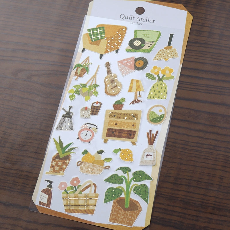 single Quilt Atelier Sticker Sheet - Favorite Room