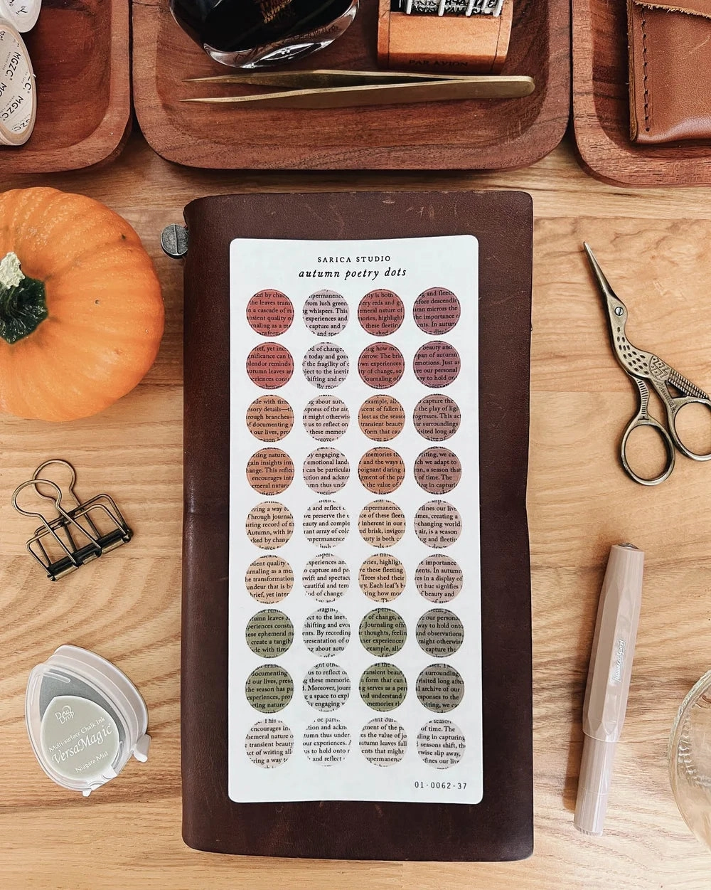 Sarica Studio Autumn Poetry Dots Stickers musthave foldable