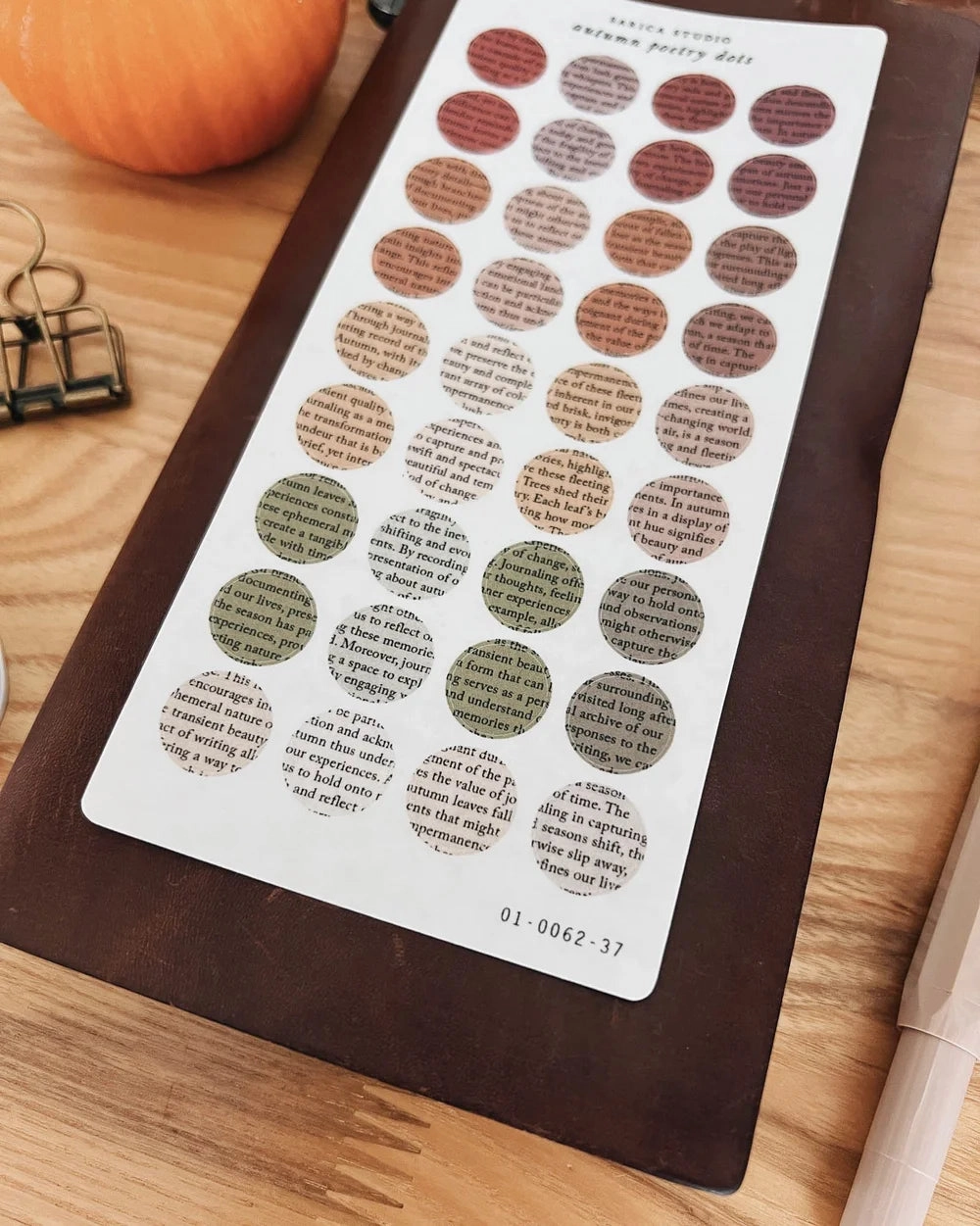 Sarica Studio Autumn Poetry Dots Stickers finest
