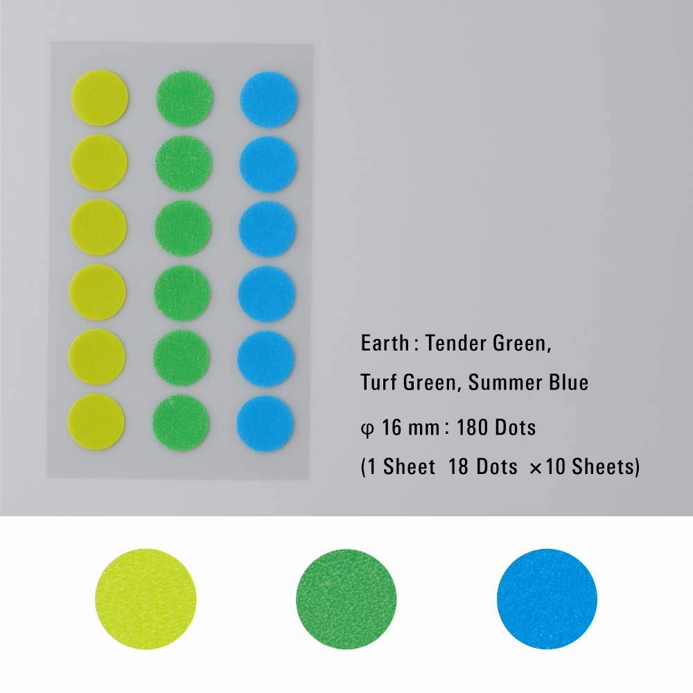 Stalogy Circular Masking Tape Patches 16Mm - Shuffle Earth colorful