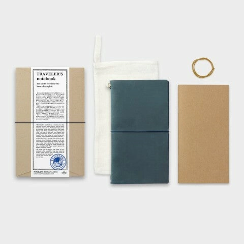 Traveler'S Notebook Starter Kit- Regular Size- Blue mini