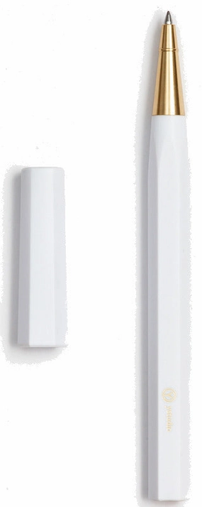 pack robust Ystudio Resin Brass White Rollerball Pen