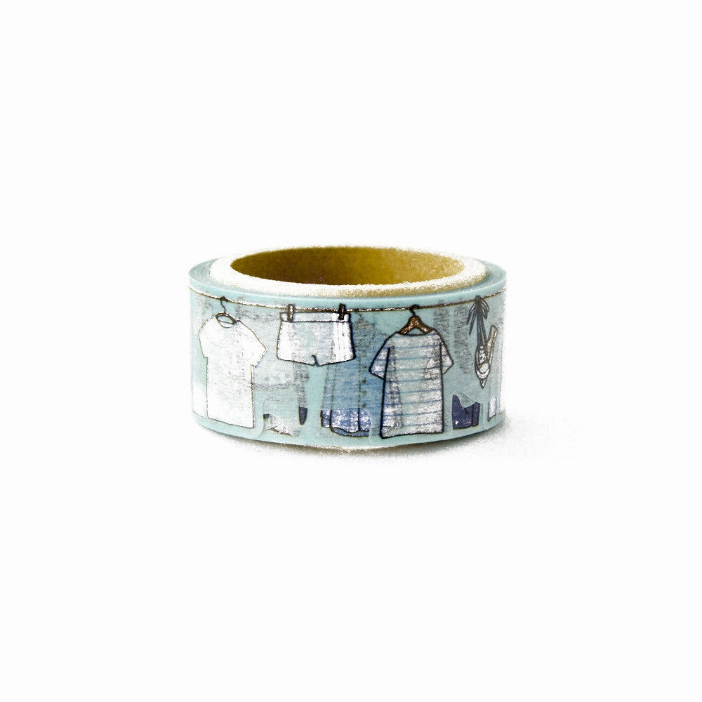 Laundry Washi Tape Round Top Yano Design cotton portable