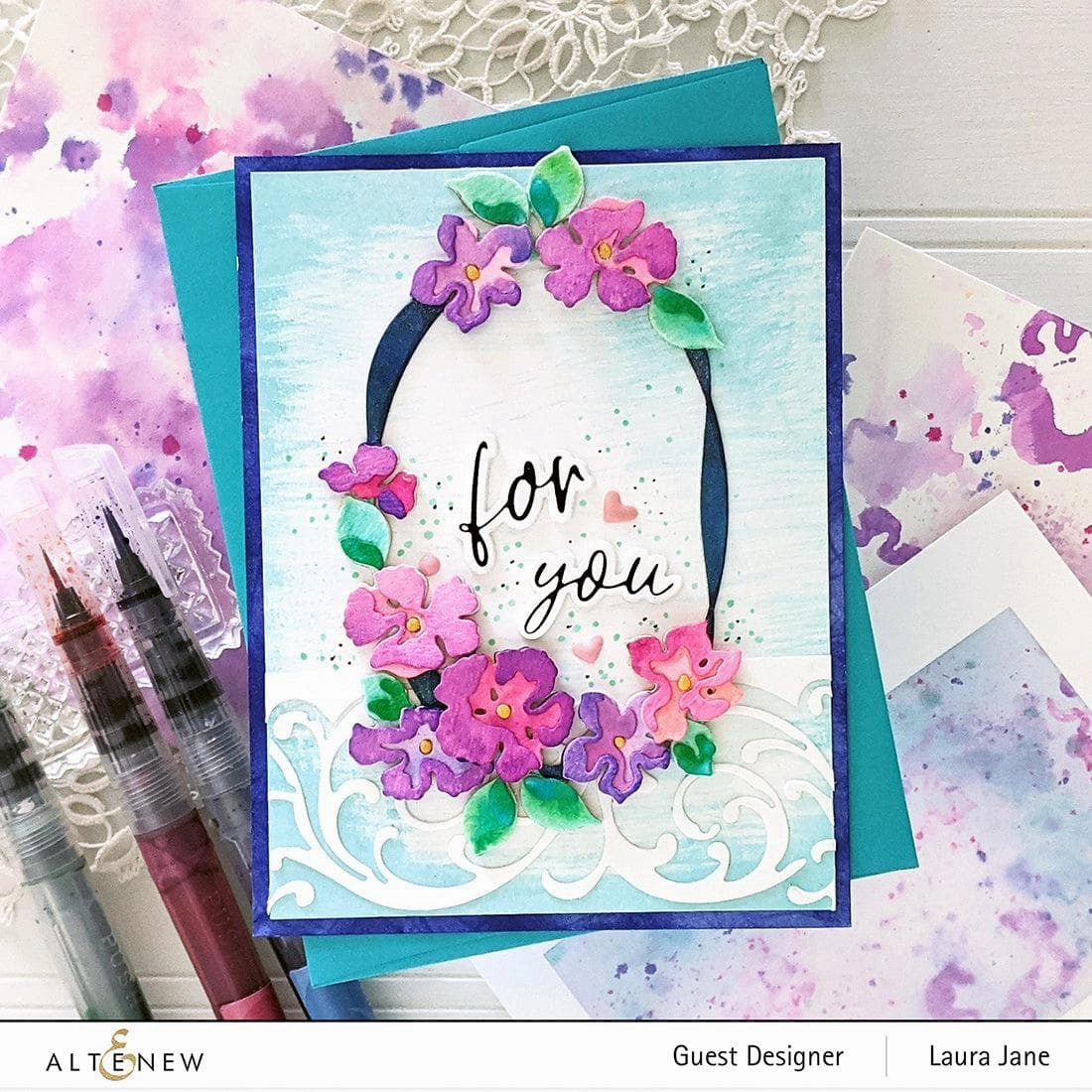 Layered Ornate Frame Die Set metallic biodegradable