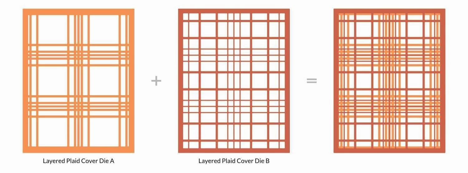 kit Layered Plaid Cover Die Bundle