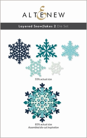 collapsible Layered Snowflakes 2 Die Set