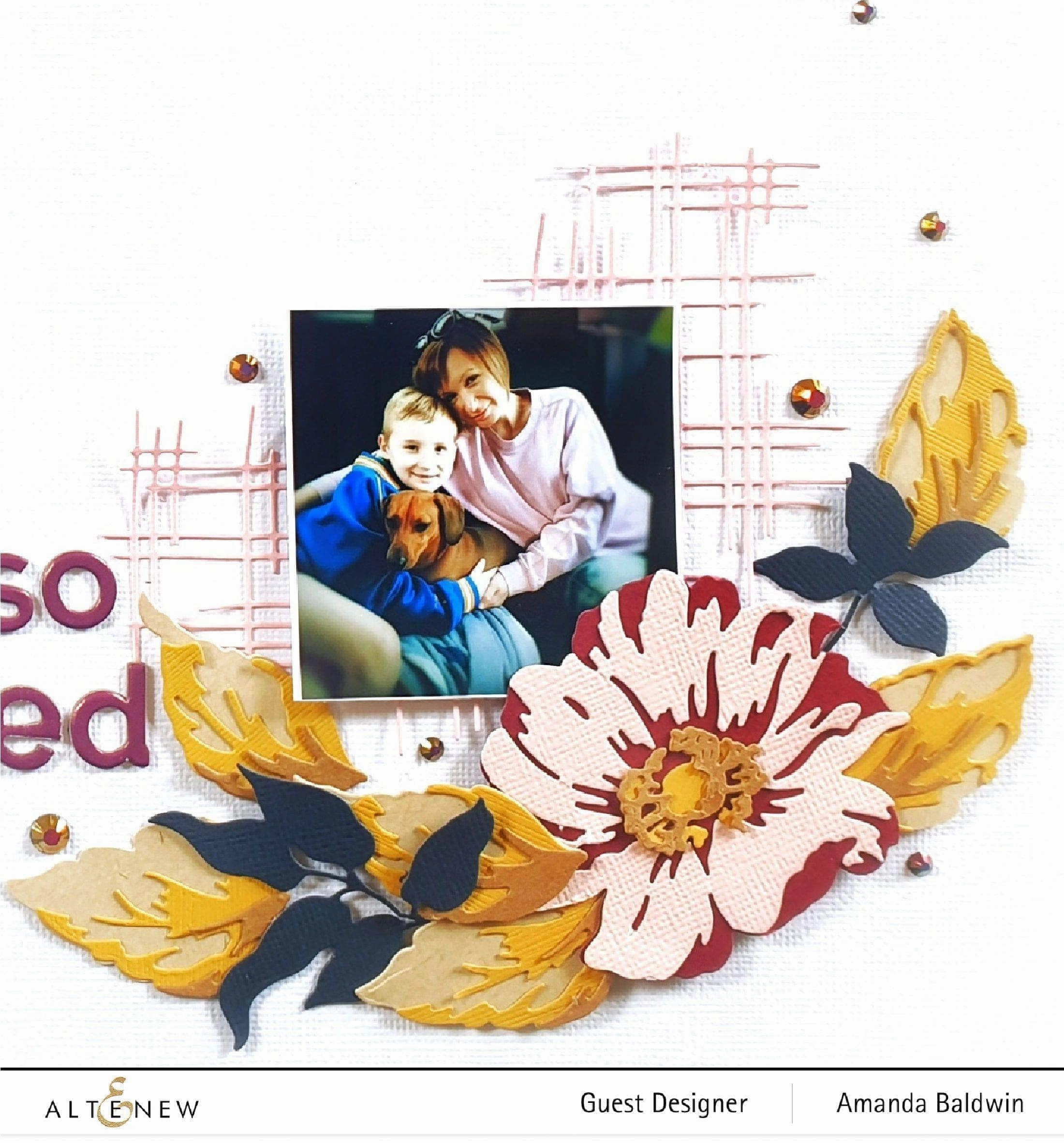 musthave automatic Layered Wood Flower Die Set