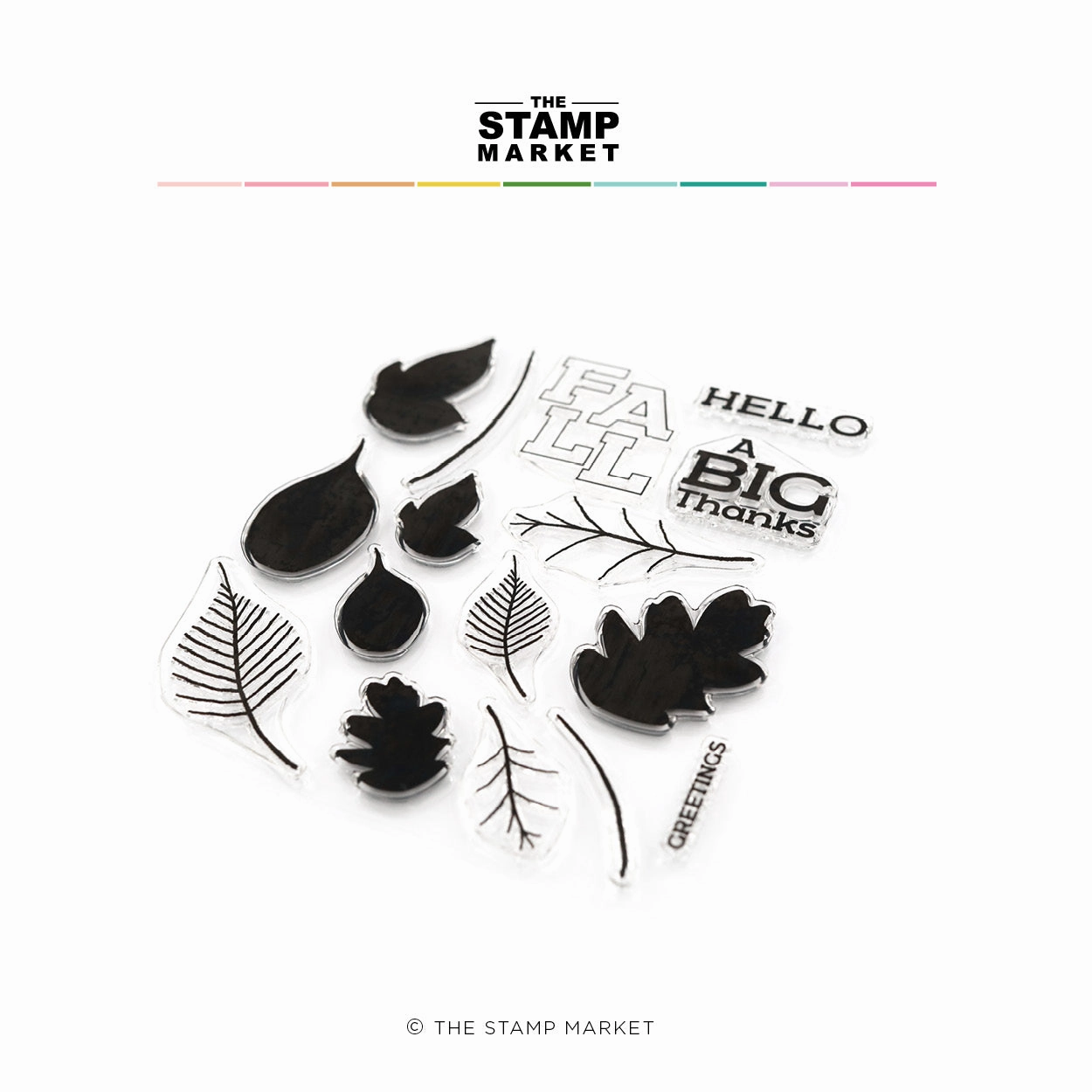 heatproof stackable Leafy Love Stamp