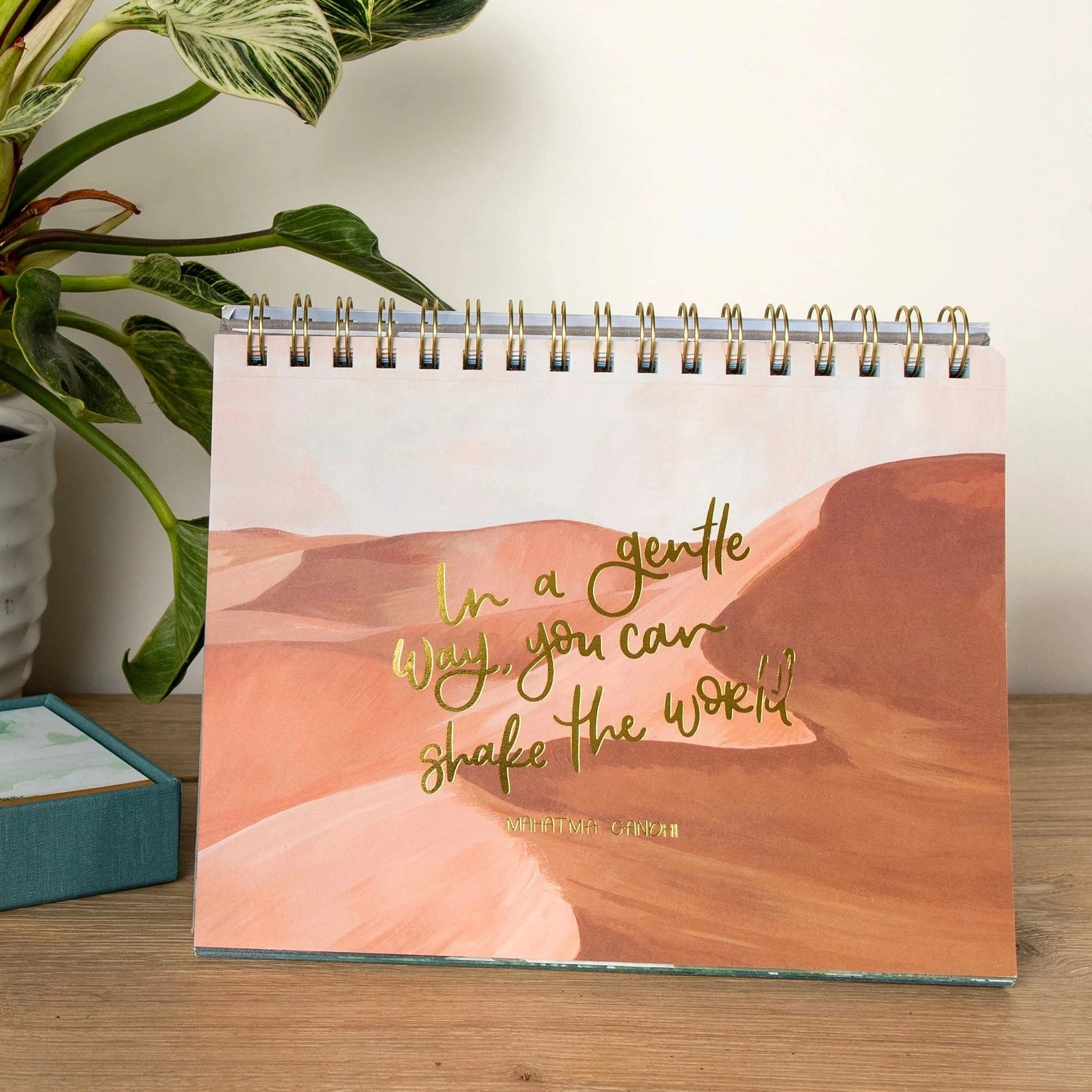 2025 Land & Sky Desktop Flip Calendar professional