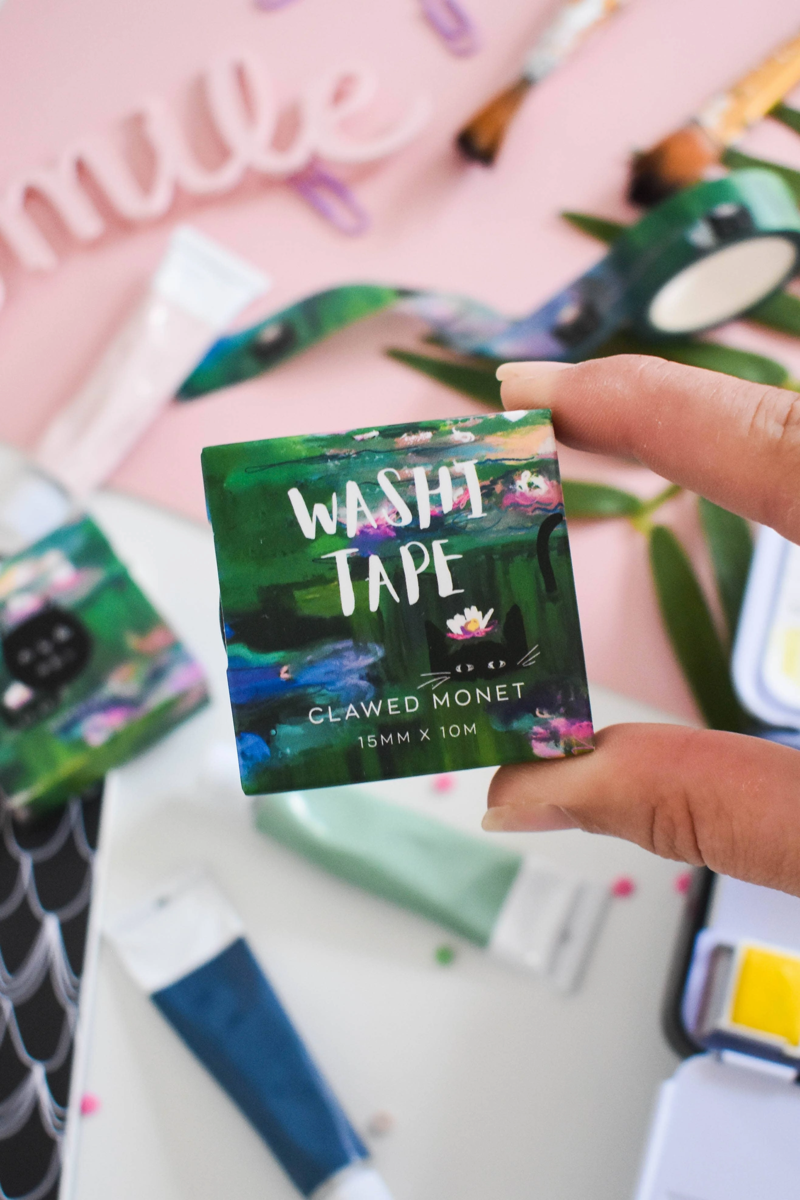 daily Clawed Monet Cat Washi Tape