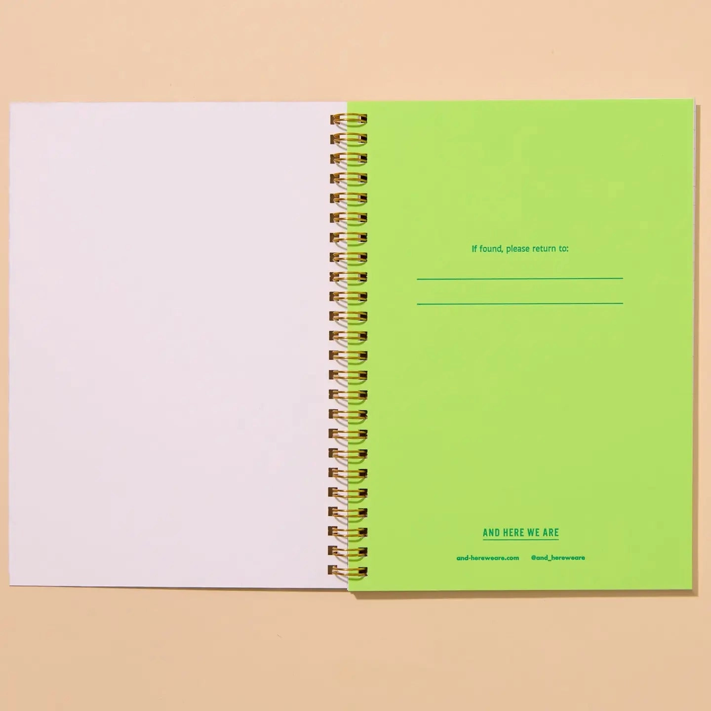 shockproof luxury Coneflower Spiral Bound Letterpress Notebook