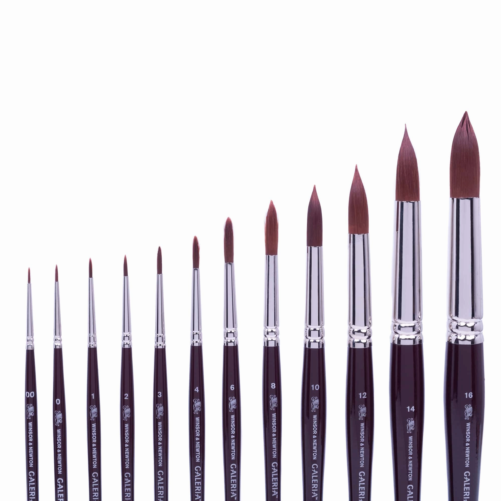essential Galeria Synthetic Bristled Round Paintbrush