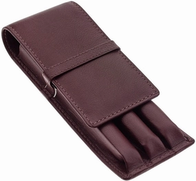 Girologio 3 Pen Holder Antique Brown refillable bestselling