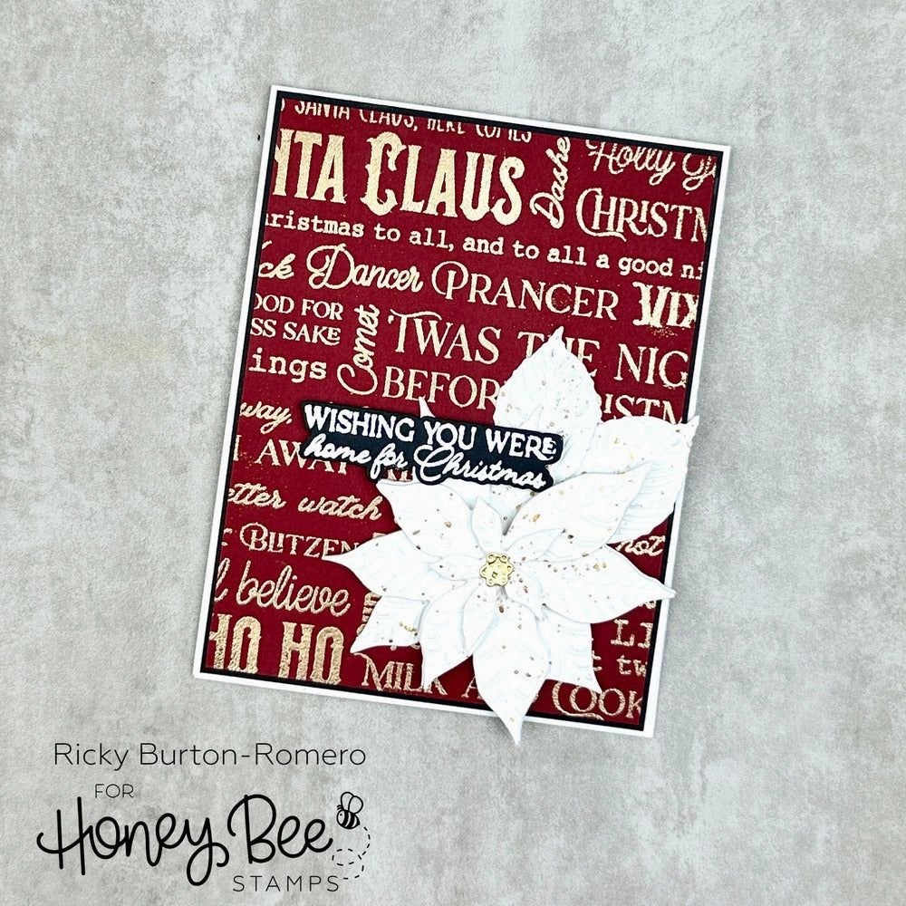 Holly Jolly Background - 6X6 Stamp Set luxury glossy
