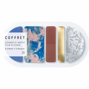 King Jim Coffret Cosmetic Motif Film Stickers Oval Horizon Blue exclusive flat