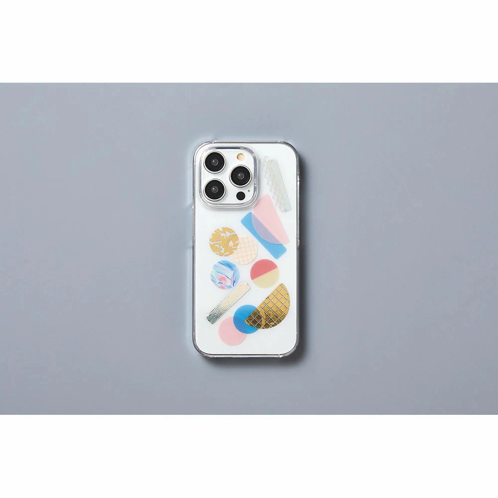 King Jim Coffret Cosmetic Motif Film Stickers Oval Horizon Blue colorful