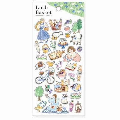 Mind Wave Lush Basket Sticker Sheet - Blue loose bestselling
