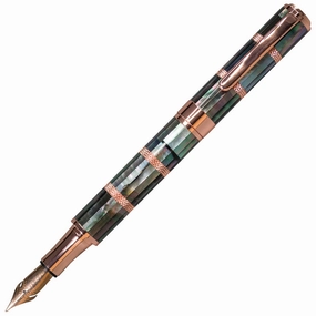 mini trendy Monteverde Regatta Sport Mother Of Pearl Black & Rosegold Fountain Pen