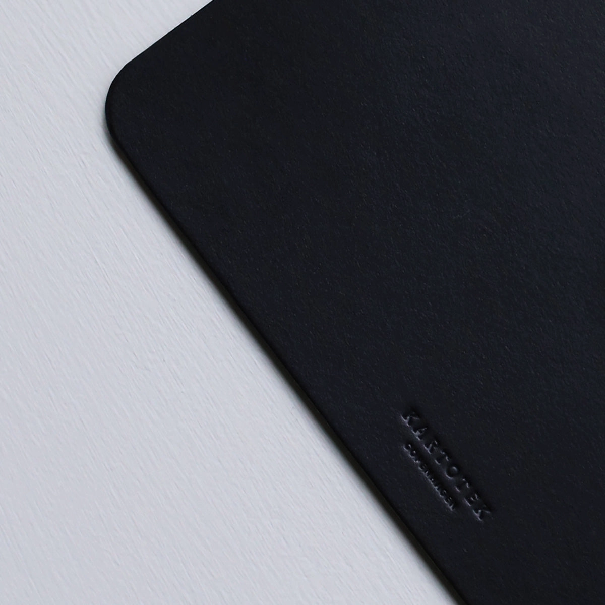 Leather Mouse Pad // Black muted nonslip