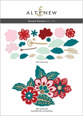 Ornate Flowers Die Set wooden