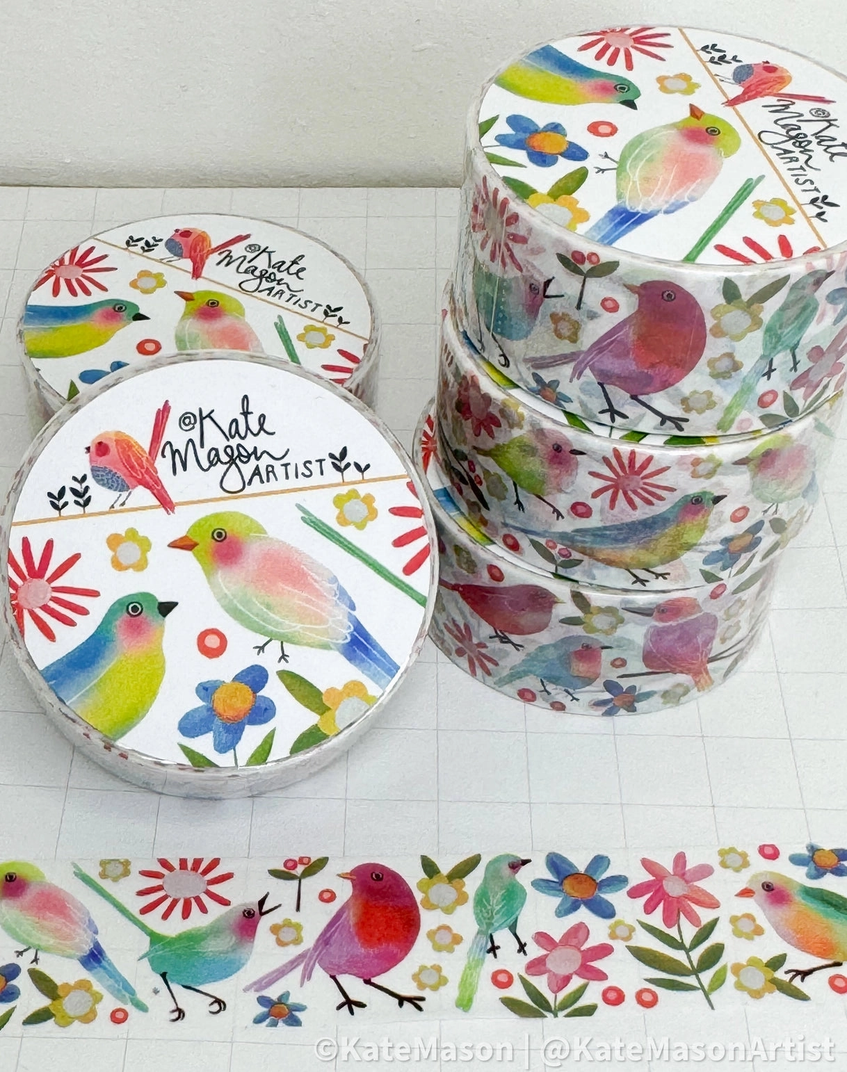bestselling Rainbow Birds Washi Tape