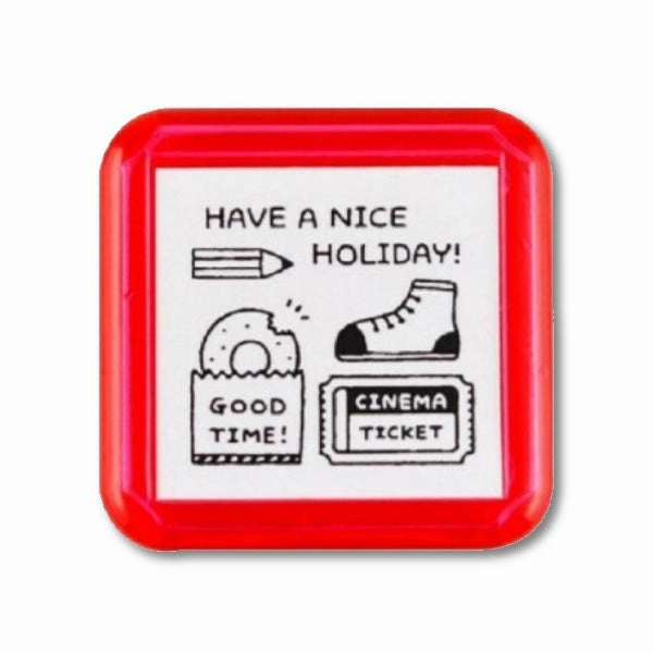 Sanby X Eric Small Things Pre-Inked Stamp Nice Holiday metal