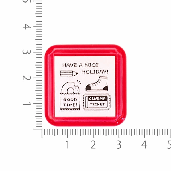 shiny tall Sanby X Eric Small Things Pre-Inked Stamp Nice Holiday
